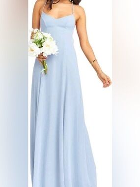 Show me your mumu Godshaw bridesmaids dress - steel blue